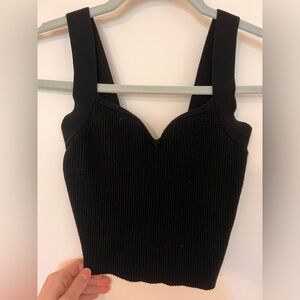 Abercrombie black crop top